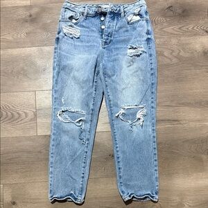 PacSun Light Blue Distressed Boyfriend Jeans